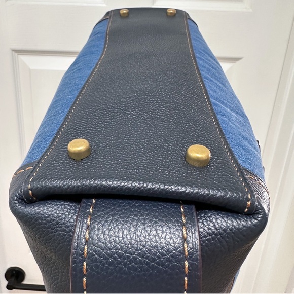 Coach Edie 31 Denim Tea Rose Appliqué Limited Edition Shoulder Bag - Picture 12 of 17